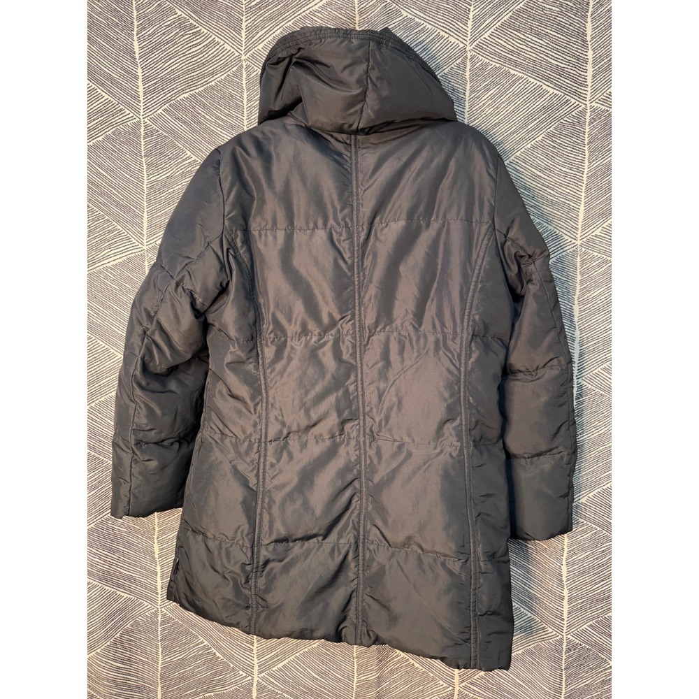Calvin Klein Women Puffer Coat Oversize Shawl Collar - Black Sz L - Picture 4 of 7